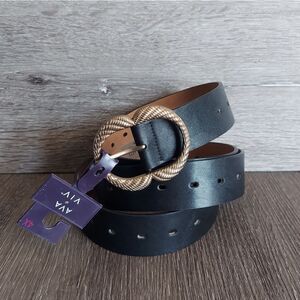NEW Ava & Viv Plus Size Black Belt Size 4X